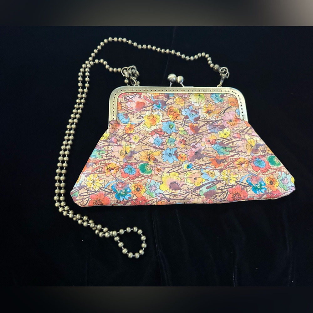 Cork Floral Crossbody Bag Made In Portugal